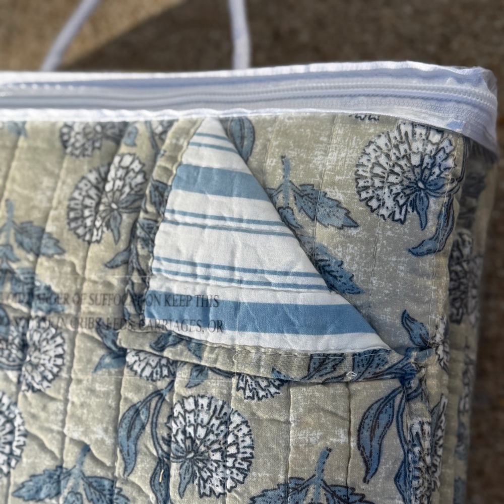 ⚡️  FLASH SALE  ⚡️Frontgate Floral Cotton Quilt - Queen - NWT - Picture 11 of 14